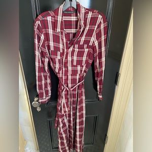 Zara flannel dress